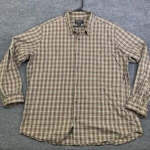Filson Mens XXXL Plaid Button Up Shirt Long Sleeve Cotton Midweight Flannel